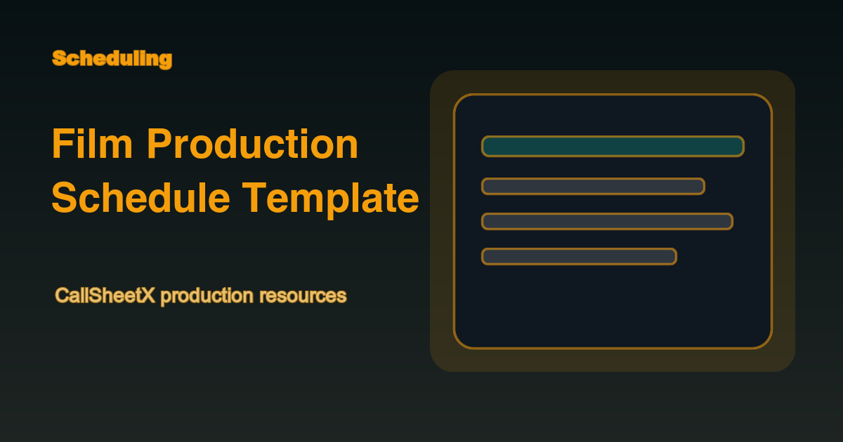 Film Production Schedule Template: Build a Realistic Day Plan guide preview
